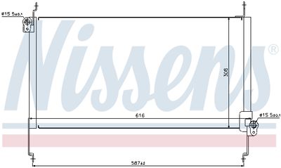 Condenser, air conditioning NISSENS 94531