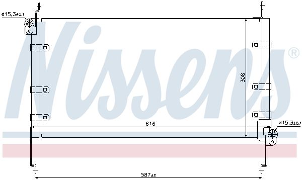 NISSENS 94532 Condenser, air conditioning