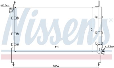 Condenser, air conditioning NISSENS 94532