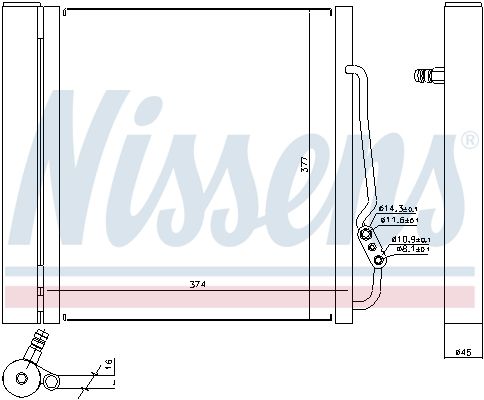 NISSENS 94541 Condenser, air conditioning