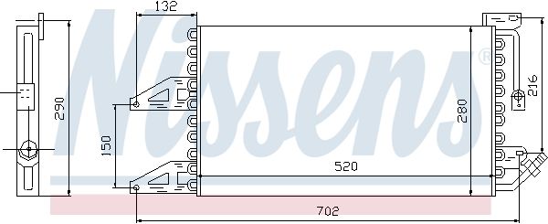 NISSENS 94566 Condenser, air conditioning