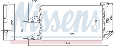 Condenser, air conditioning NISSENS 94566