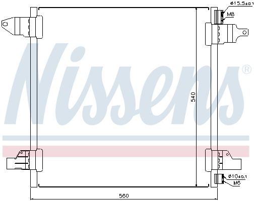 NISSENS 94569 Condenser, air conditioning