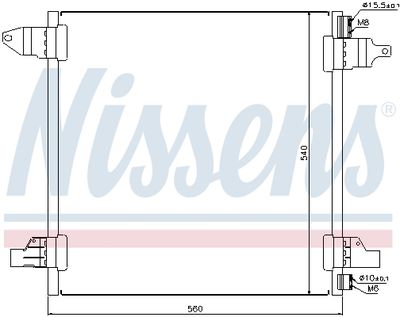 Condenser, air conditioning NISSENS 94569