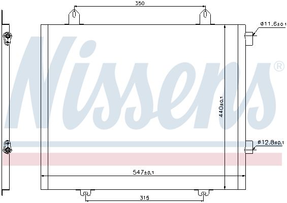 NISSENS 94573 Condenser, air conditioning