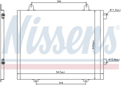 Condenser, air conditioning NISSENS 94573