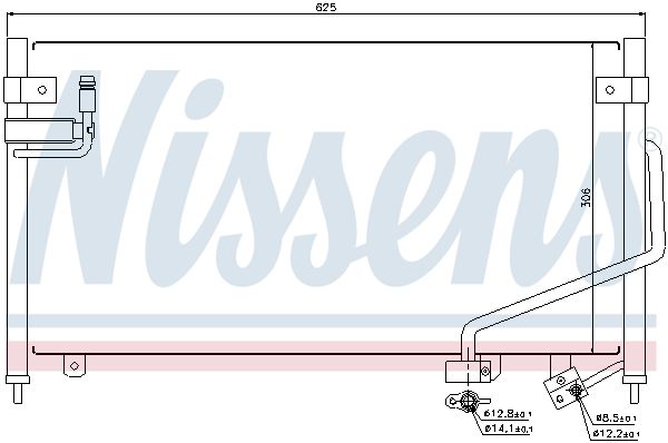 NISSENS 94688 Condenser, air conditioning