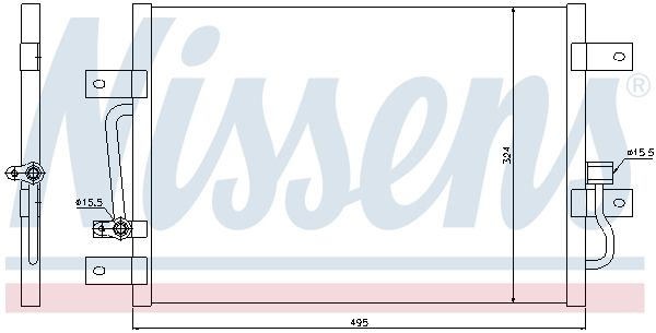 NISSENS 94692 Condenser, air conditioning