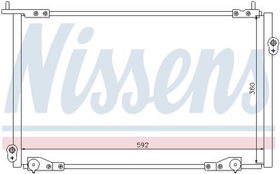 Condenser, air conditioning NISSENS 94736