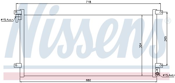 NISSENS 94756 Condenser, air conditioning