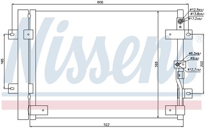 Condenser, air conditioning NISSENS 94821