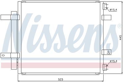 Condenser, air conditioning NISSENS 94866