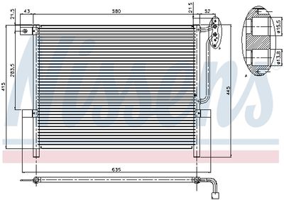 Condenser, air conditioning NISSENS 94894