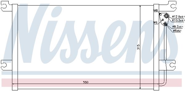 NISSENS 94900 Condenser, air conditioning