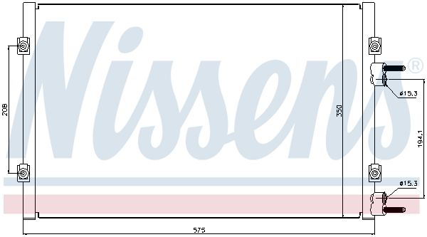 NISSENS 94928 Condenser, air conditioning