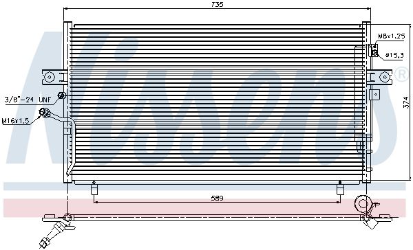 NISSENS 94946 Condenser, air conditioning