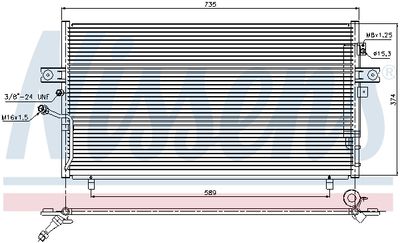 Condenser, air conditioning NISSENS 94946