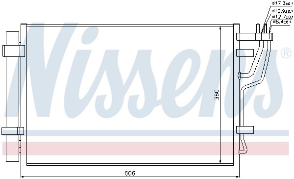 NISSENS 94981 Condenser, air conditioning