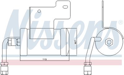 Dryer, air conditioning NISSENS 95382