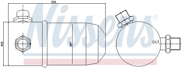 NISSENS 95392 Dryer, air conditioning
