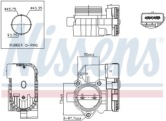 NISSENS 955006 Throttle Body