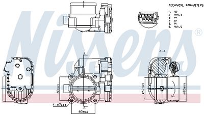 Throttle Body NISSENS 955007