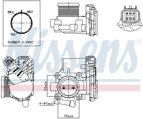 NISSENS 955009 Throttle Body