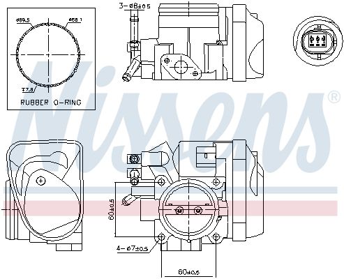 NISSENS 955043 Throttle Body