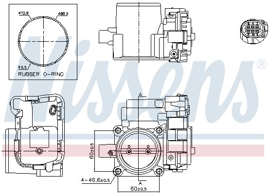 NISSENS 955054 Throttle Body