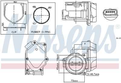 Throttle Body NISSENS 955055