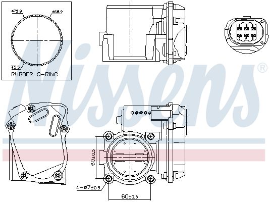 NISSENS 955058 Throttle Body