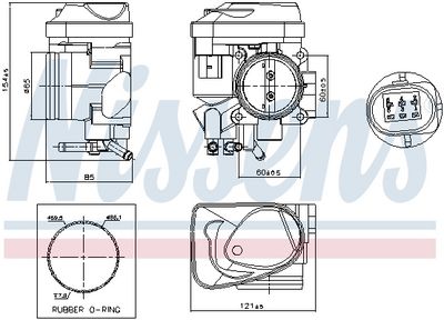Throttle Body NISSENS 955061