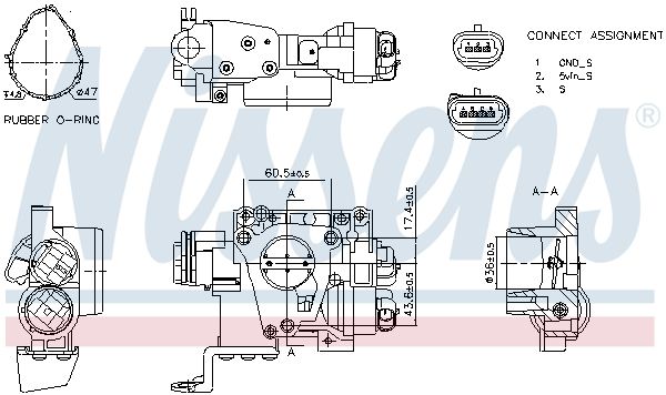 NISSENS 955074 Throttle Body
