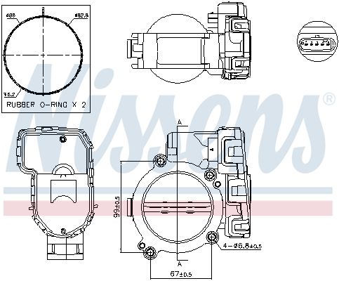NISSENS 955076 Throttle Body