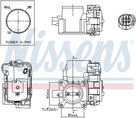 NISSENS 955088 Throttle Body