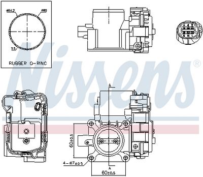 Throttle Body NISSENS 955088