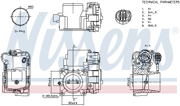 NISSENS 955090 Throttle Body
