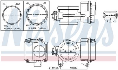 Throttle Body NISSENS 955096