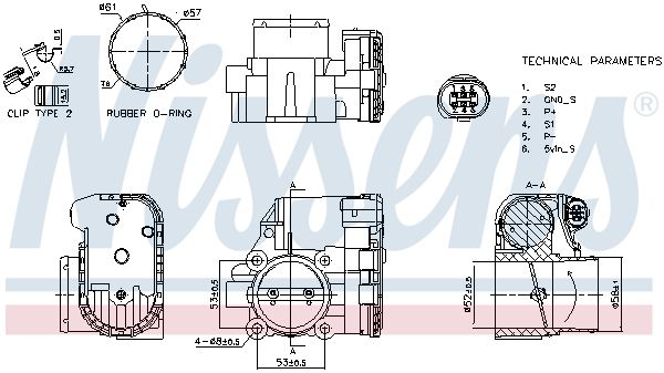 NISSENS 955103 Throttle Body