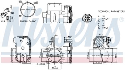 Throttle Body NISSENS 955103