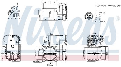 Throttle Body NISSENS 955119