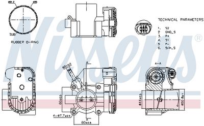 Throttle Body NISSENS 955125