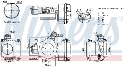 Throttle Body NISSENS 955126