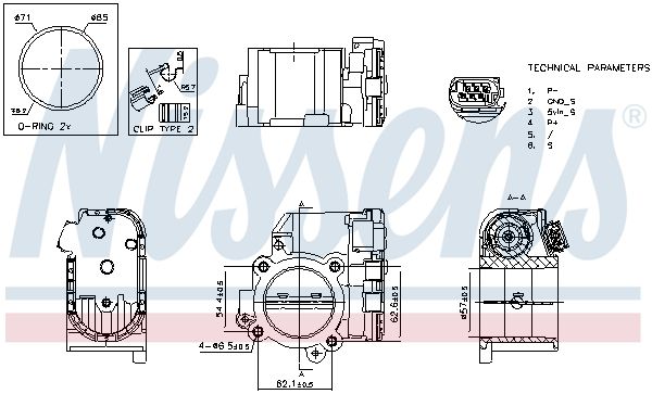 NISSENS 955192 Throttle Body
