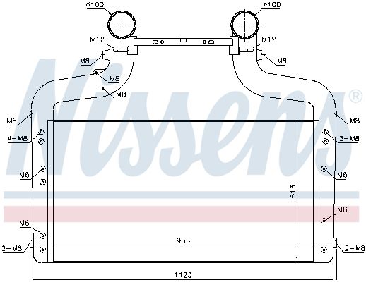 NISSENS 96083 Charge Air Cooler