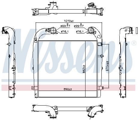 NISSENS 961154 Charge Air Cooler