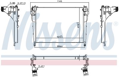 Charge Air Cooler NISSENS 961218