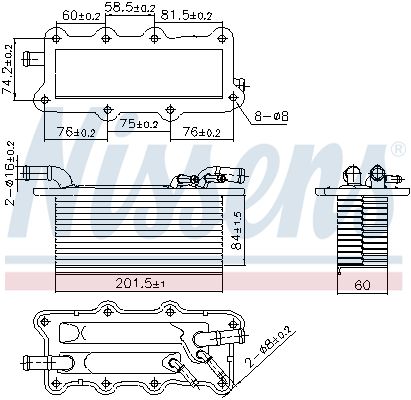 NISSENS 96122 Charge Air Cooler