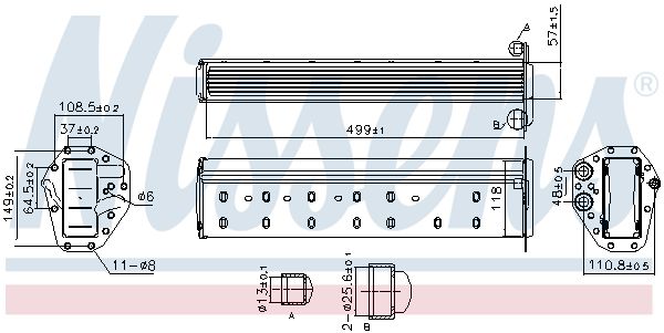 NISSENS 961227 Charge Air Cooler