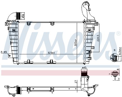NISSENS 961267 Charge Air Cooler